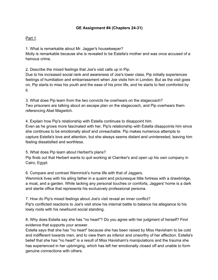 Assignment #4 (GE)