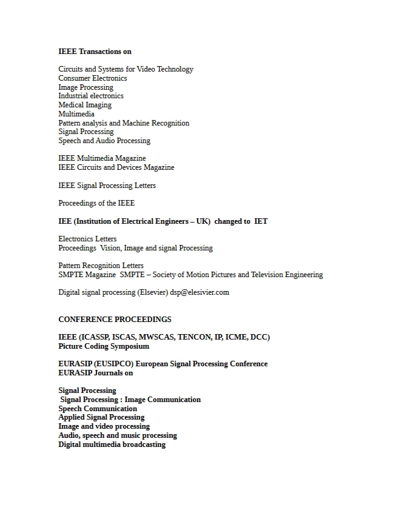 Transactions of IEEE