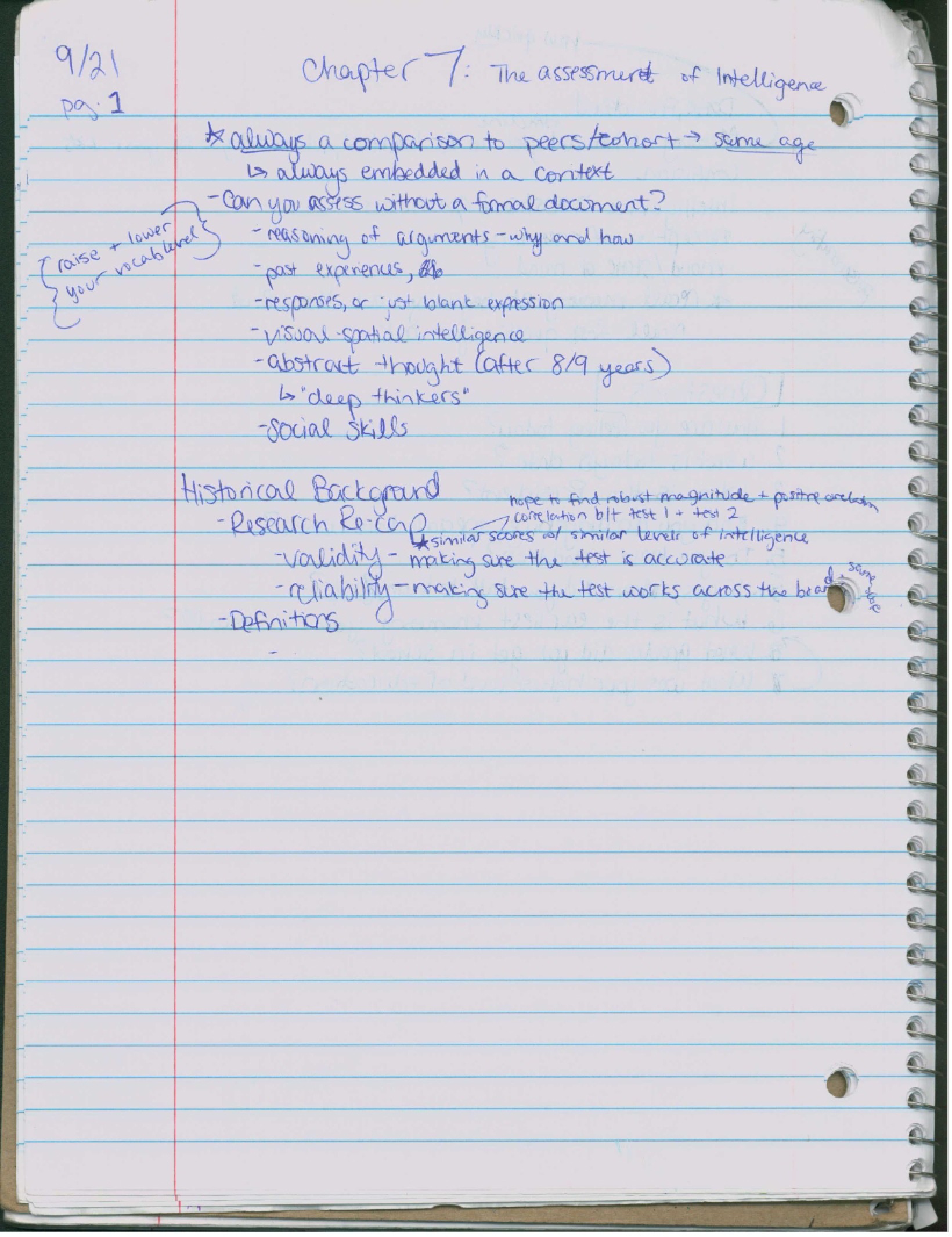 Notes for Clinical Psychology