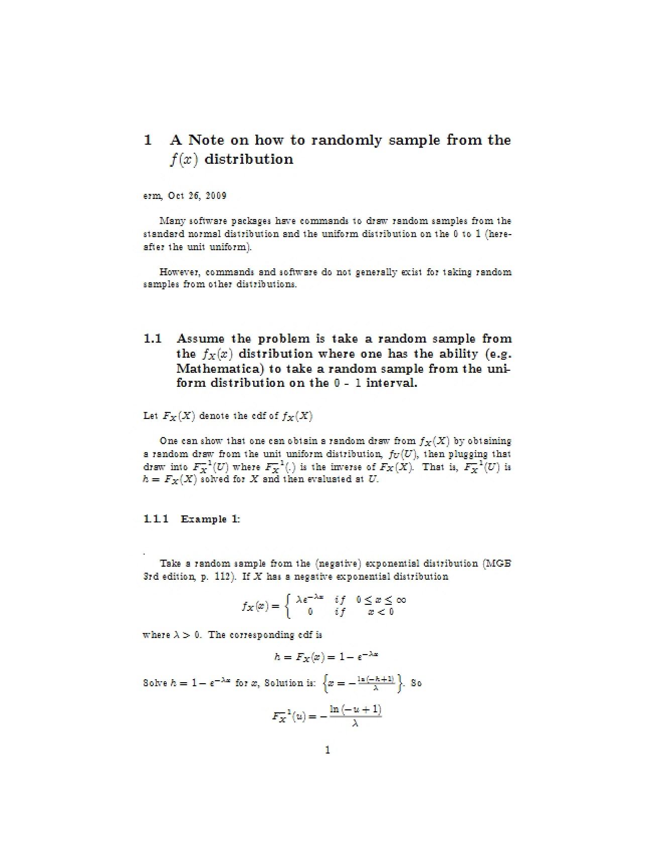 Lecture Notes for Mathematical Statistics for Economists