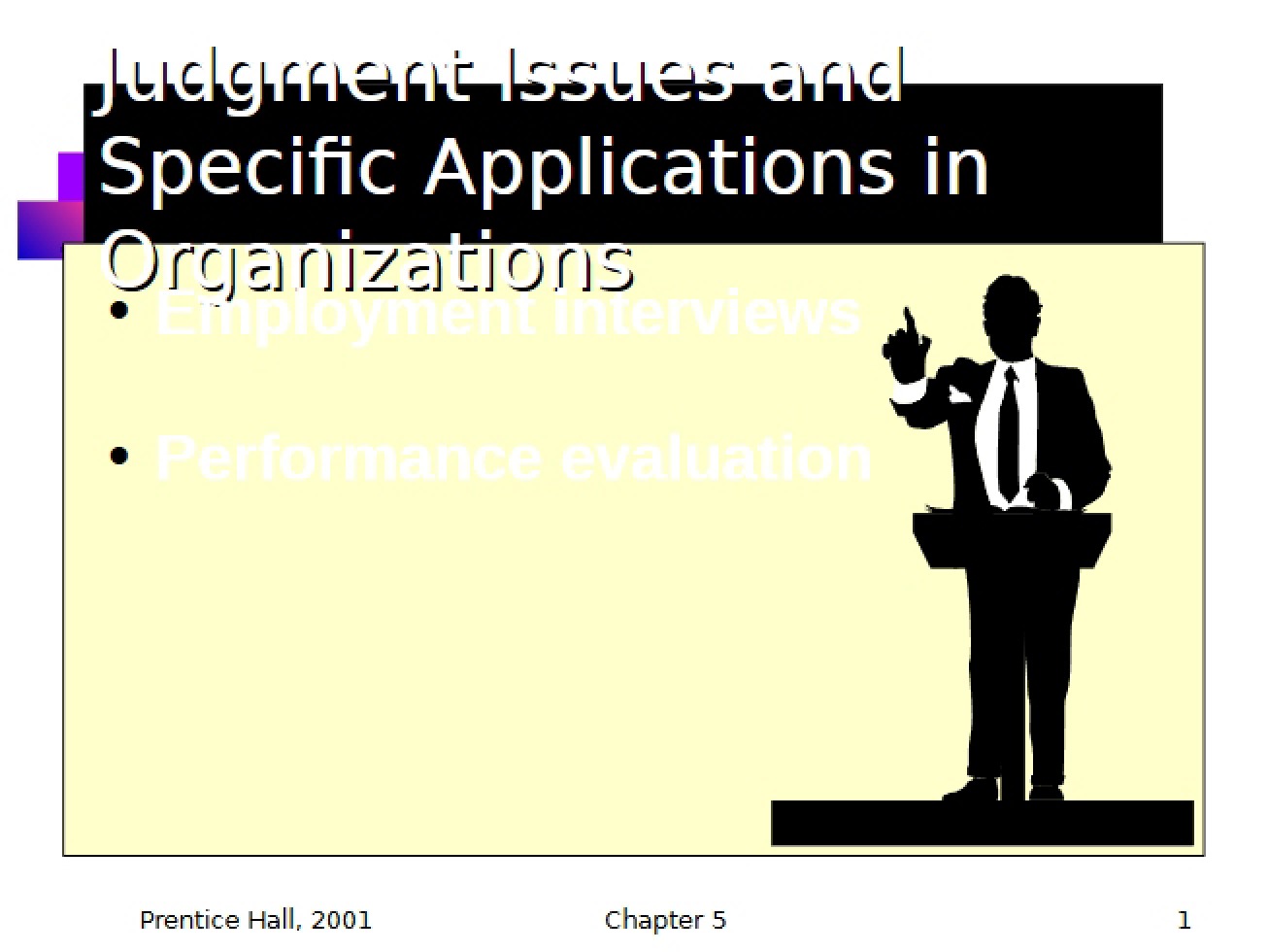 Judgment Issues in PMBA