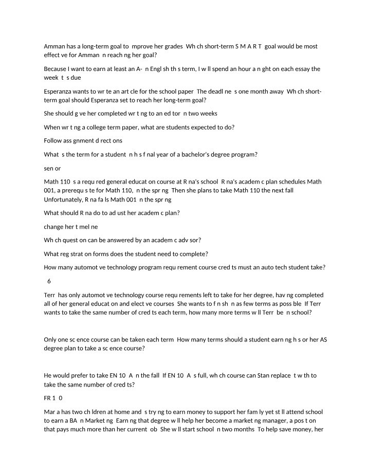 Introduction to University Studies - Short-Term Effectiveness