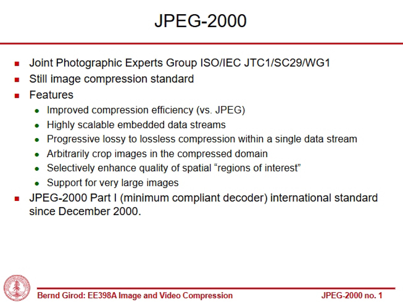 Notes from Lectures on Image and Video Compression
