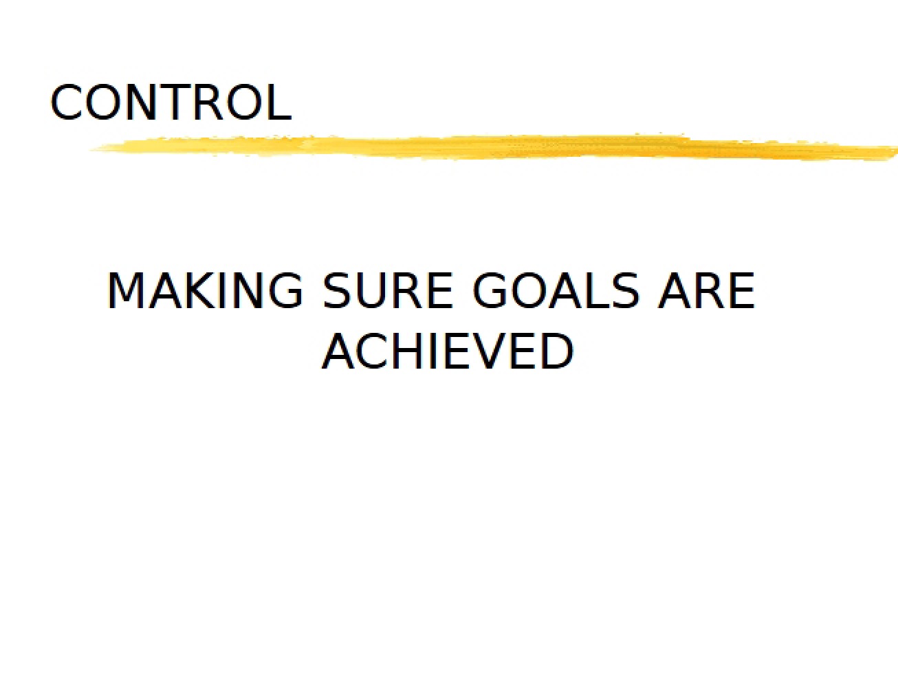 Achieving Organizational Goals