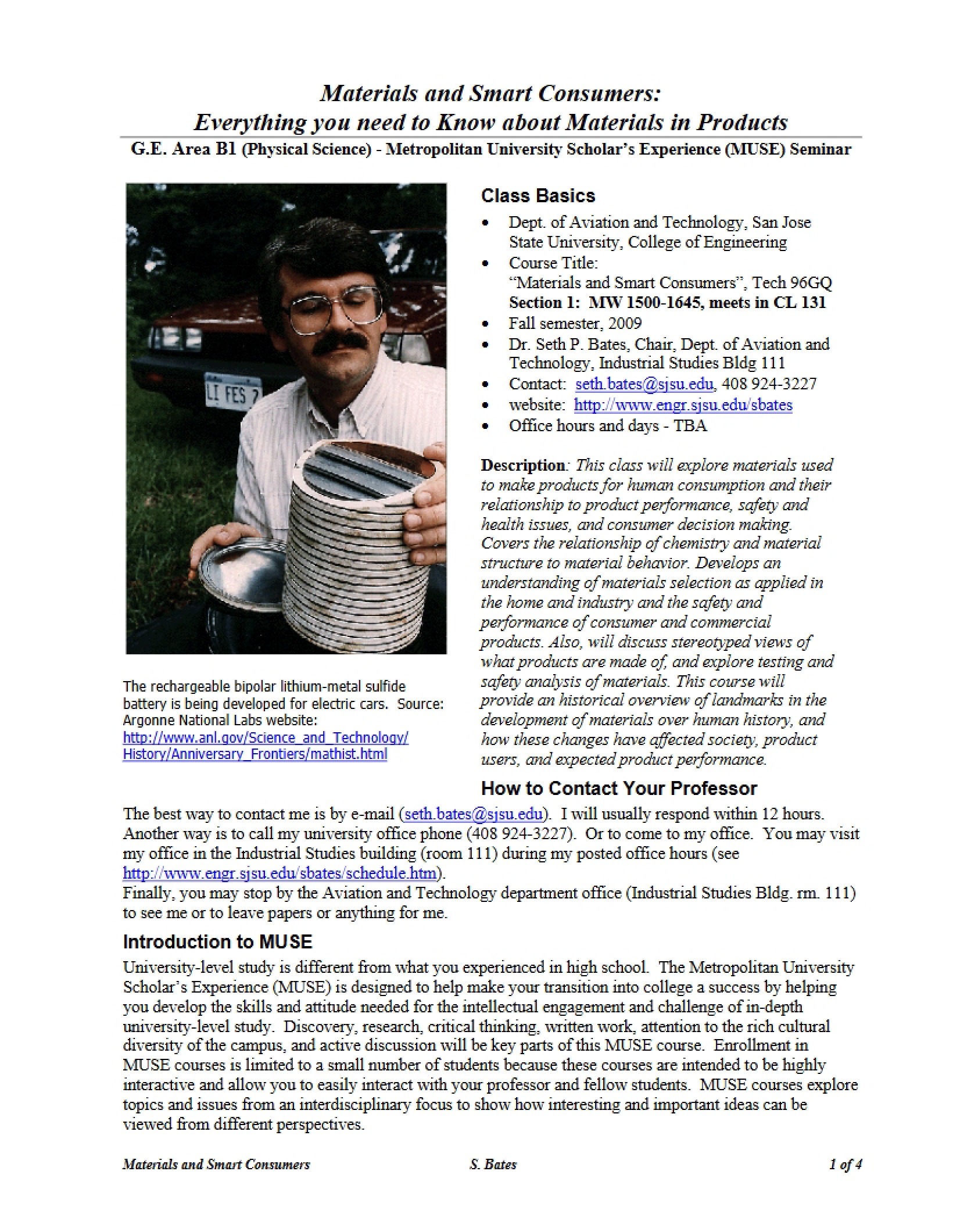 Smart Consumers Syllabus