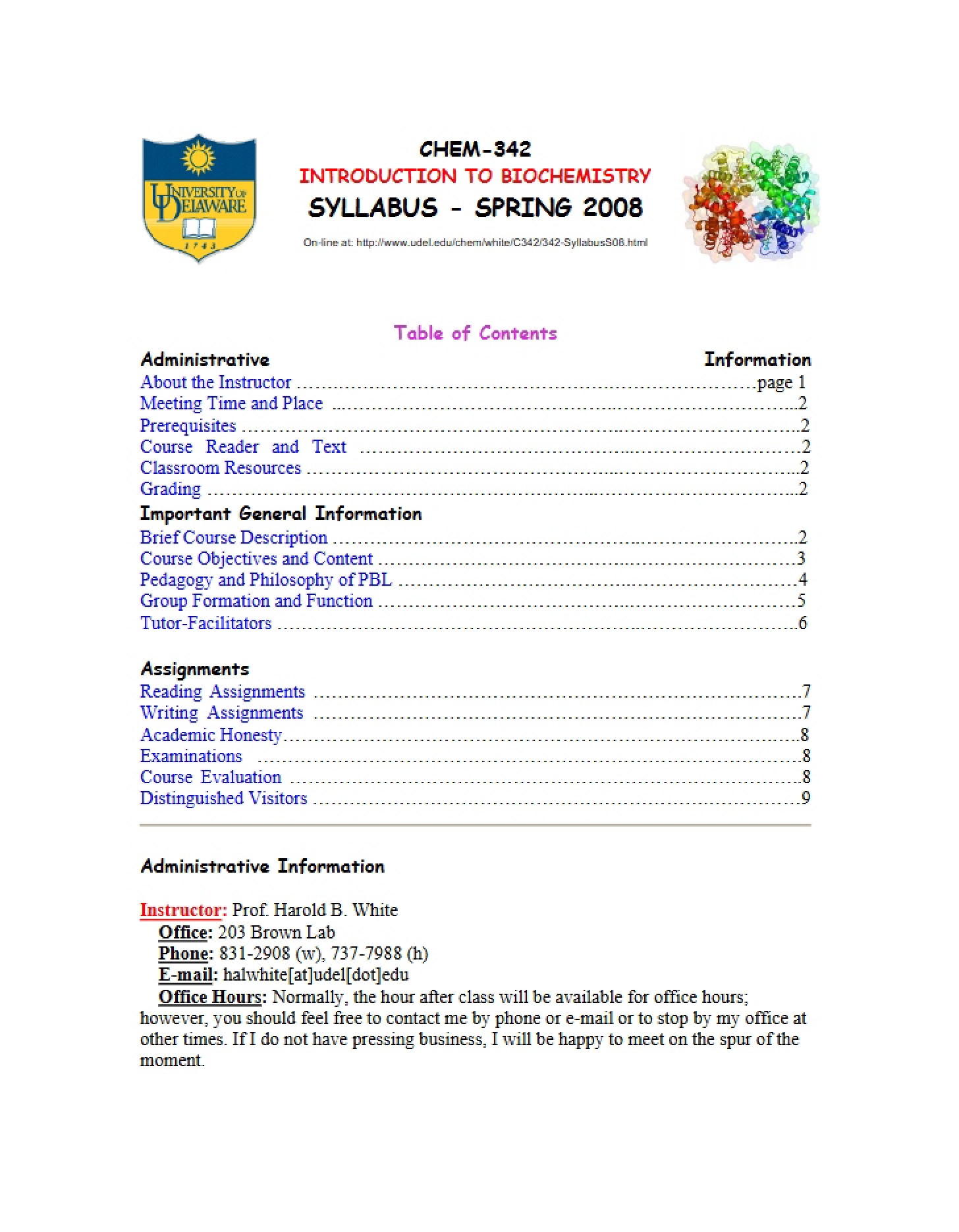 Syllabus (Chem342)