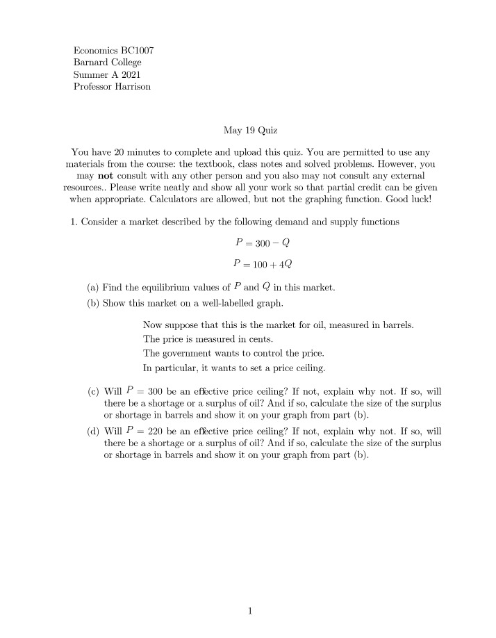 Quiz from May 19
