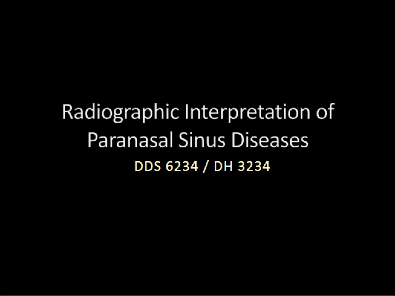 Paranasal Sinus