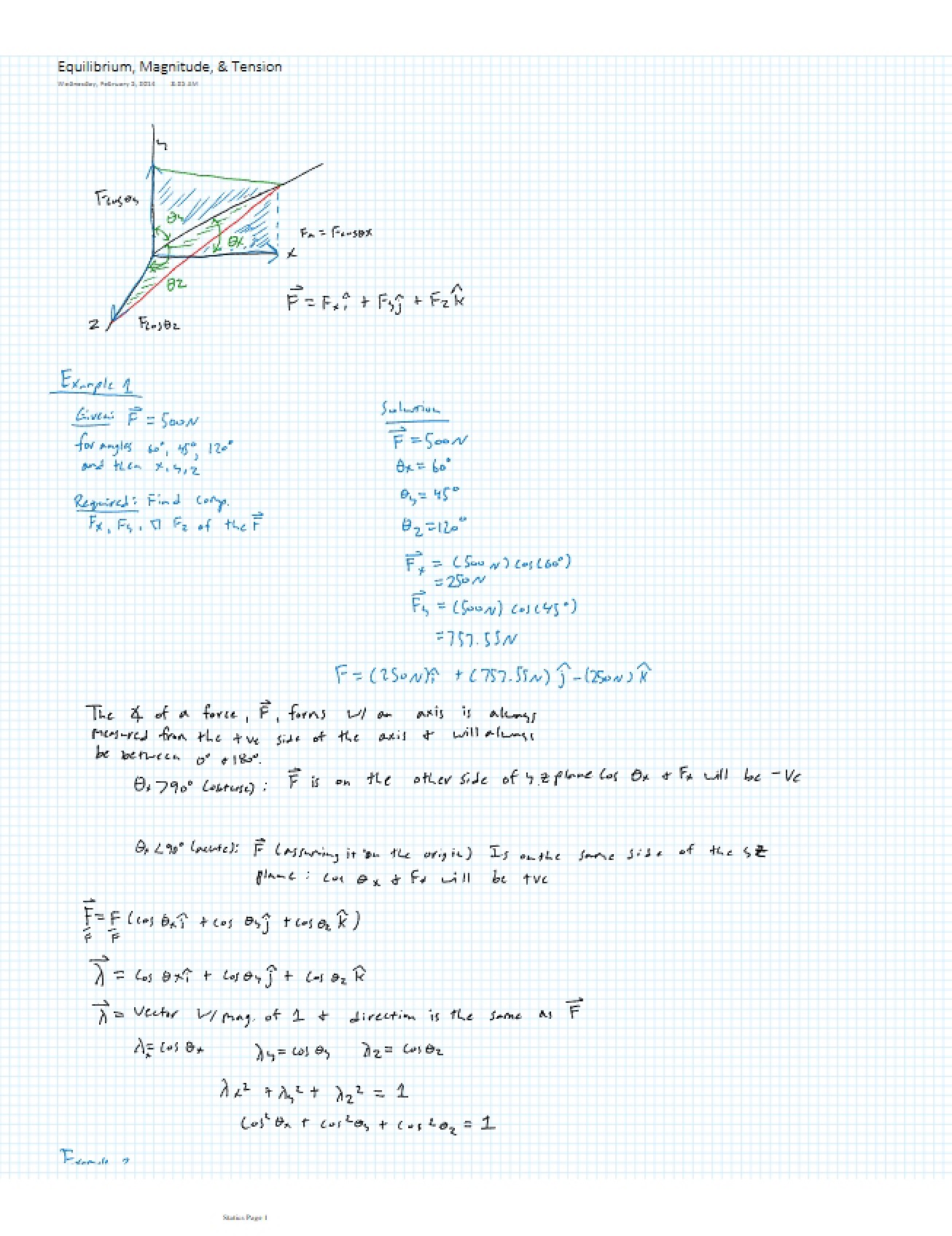 Statics Practice Problems