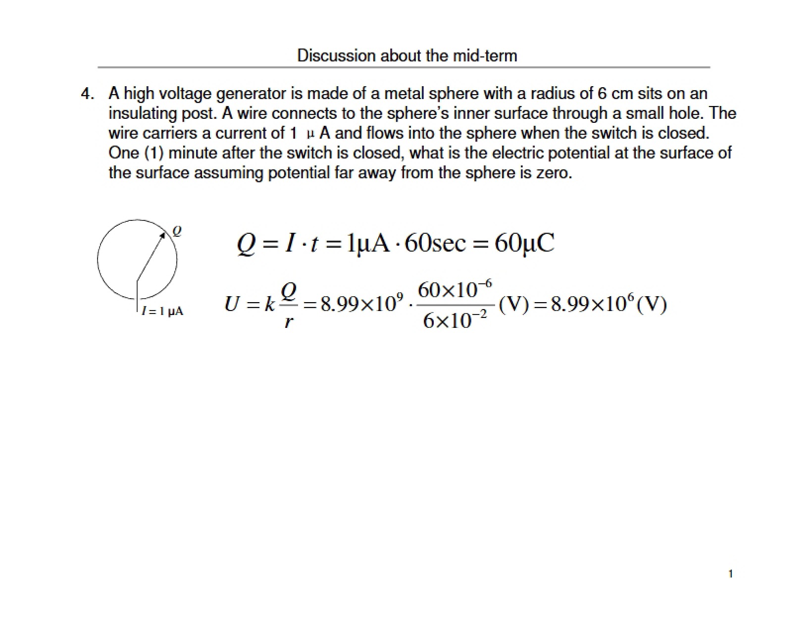 Notes for Study PHYS 1304