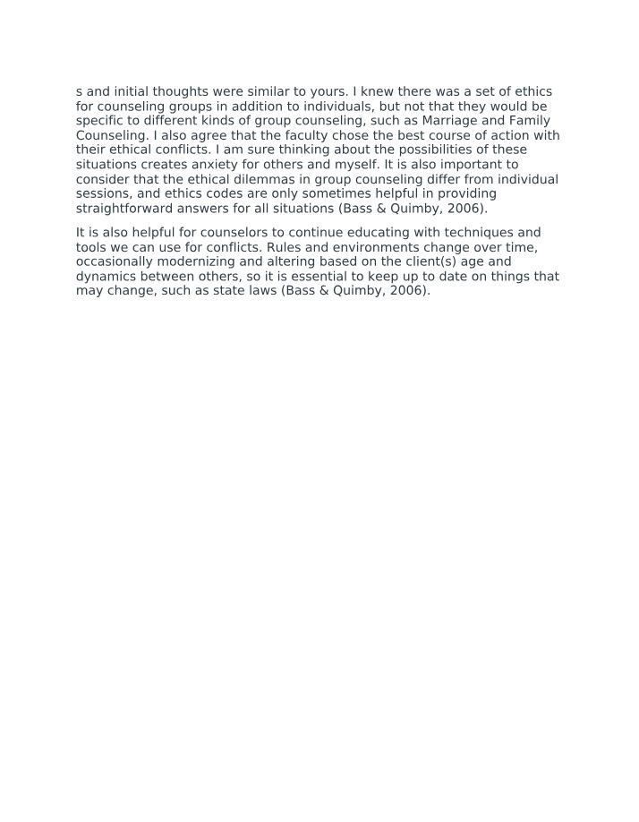 Quimby Document