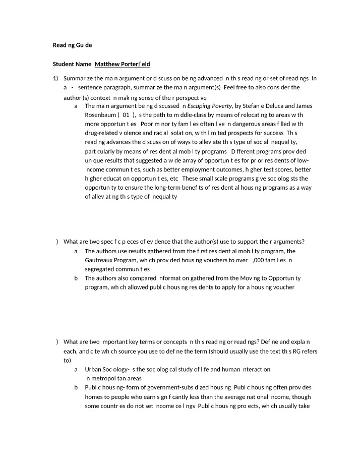 SOCY330 - Deluca Reading Guide