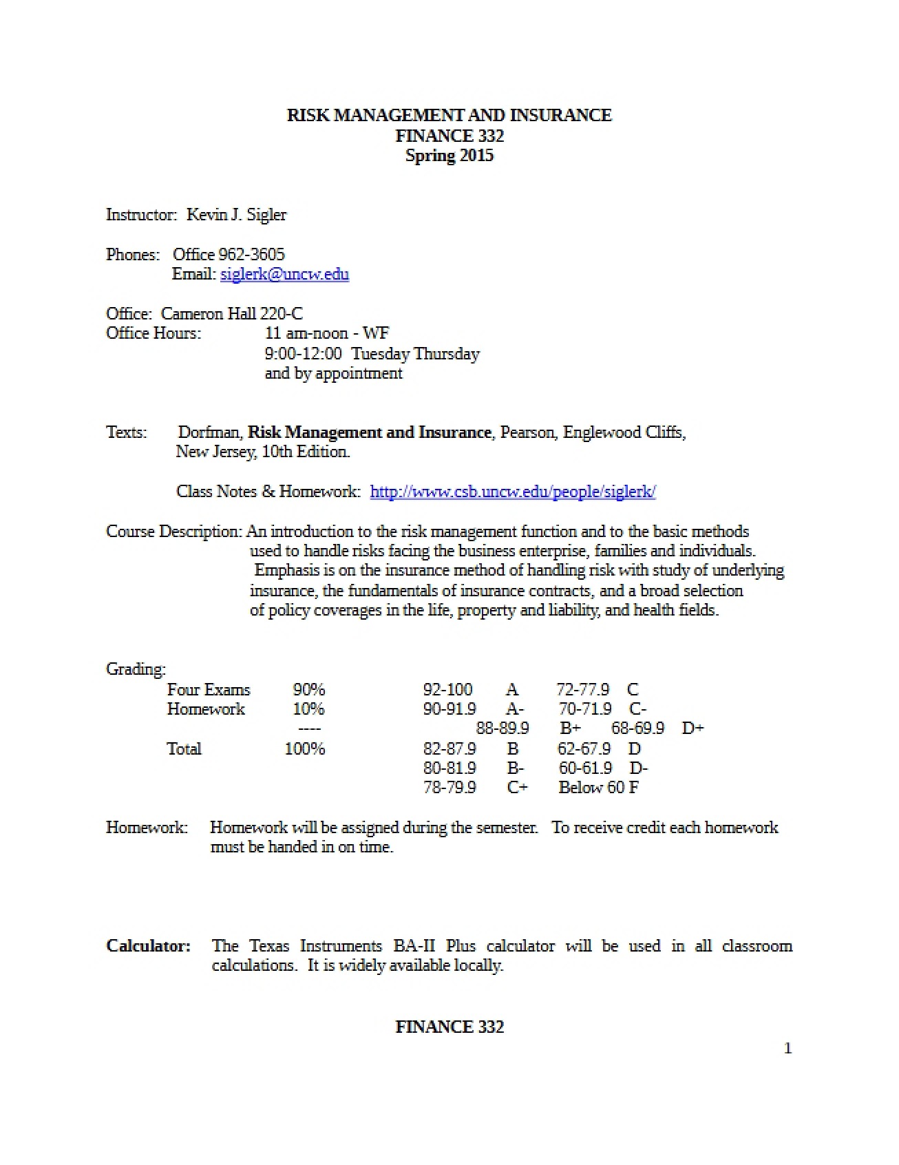 Insurance and Risk Management