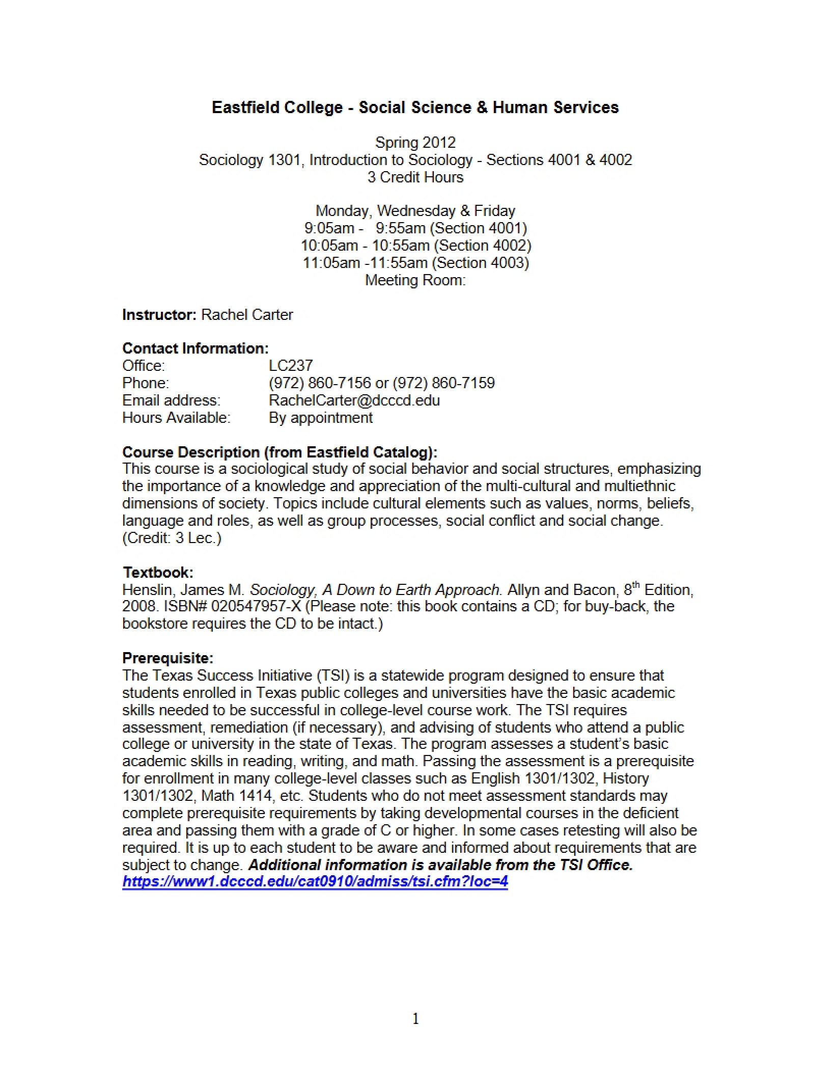 Introduction to Sociology Course Syllabus (4)