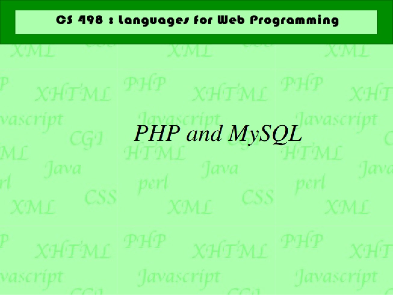 Guide to Using PHP and MySQL