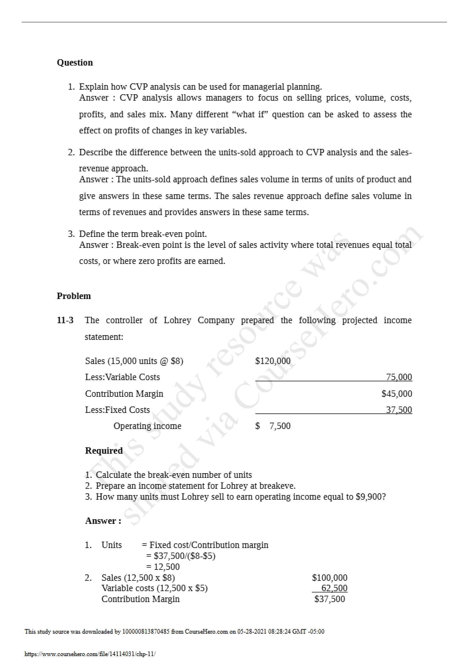ACC 101 Question
