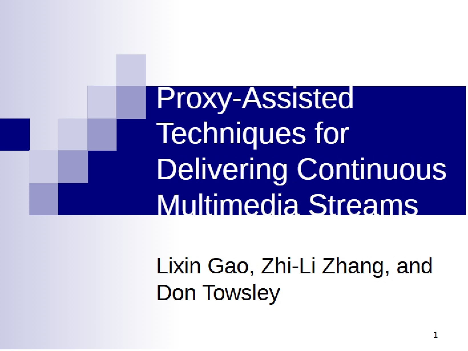 Techniques Assisted by Proxy