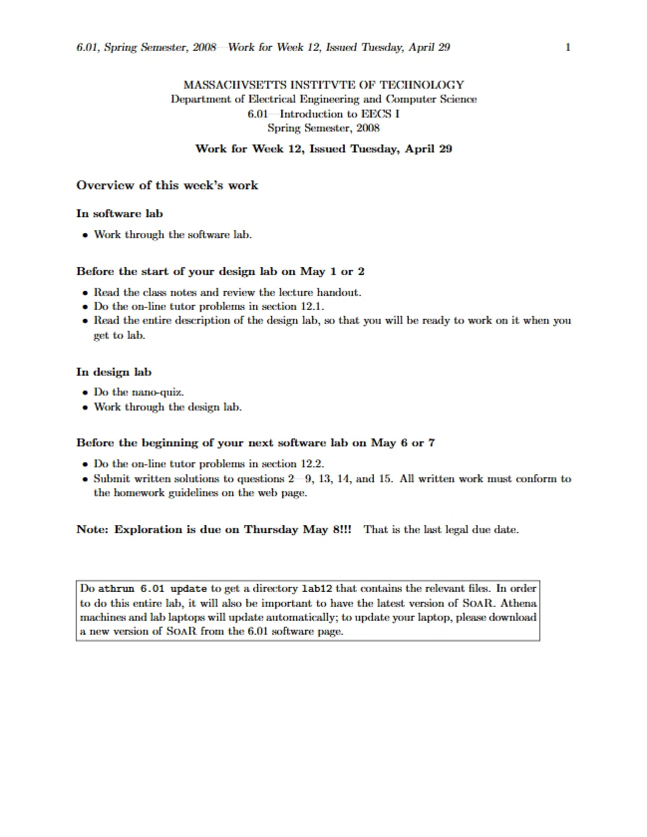 Course Syllabus