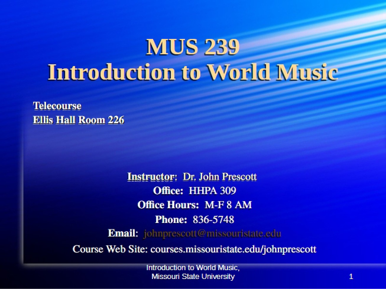 World Music Notes