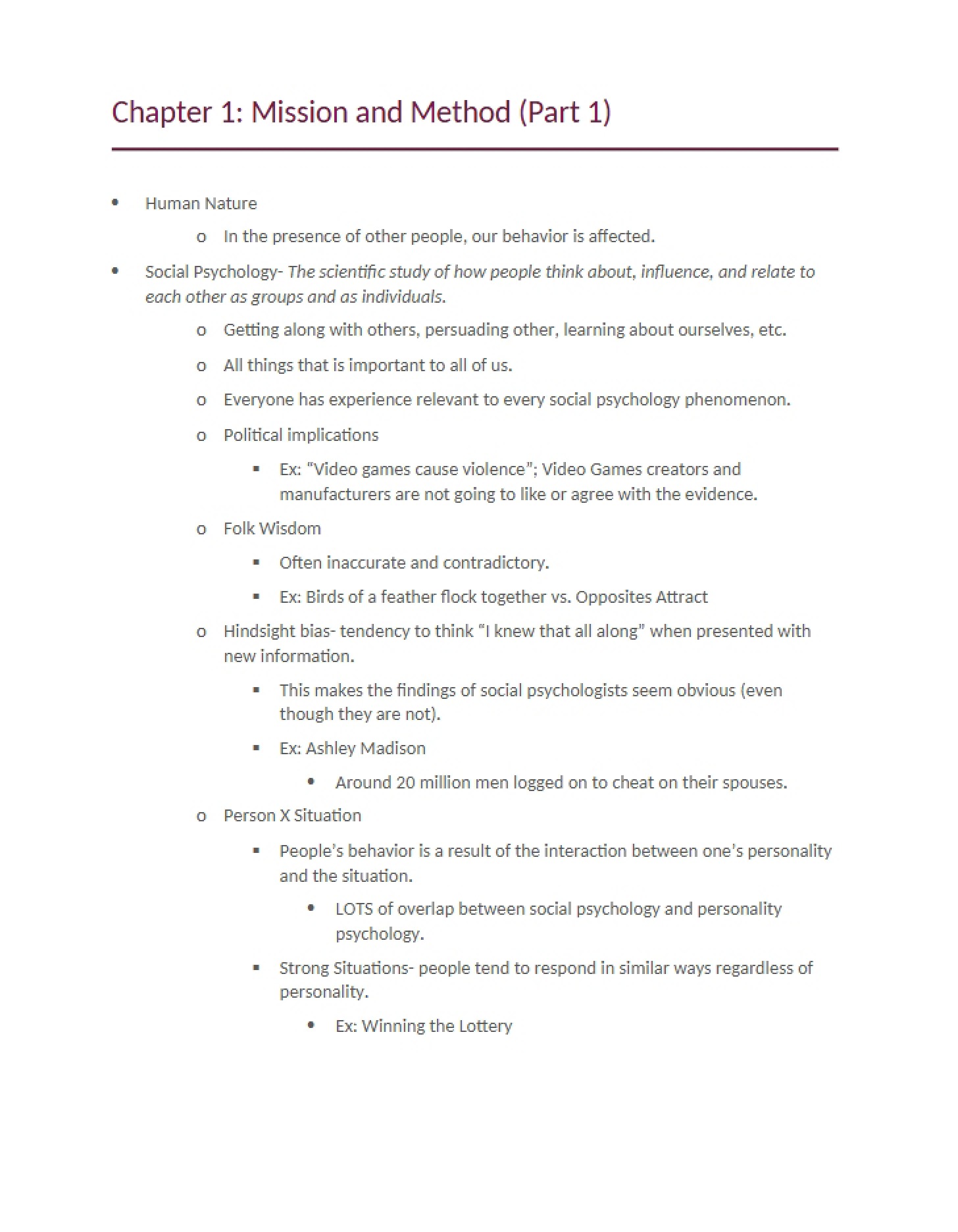 Mission and Method Part 1 Chapter 1