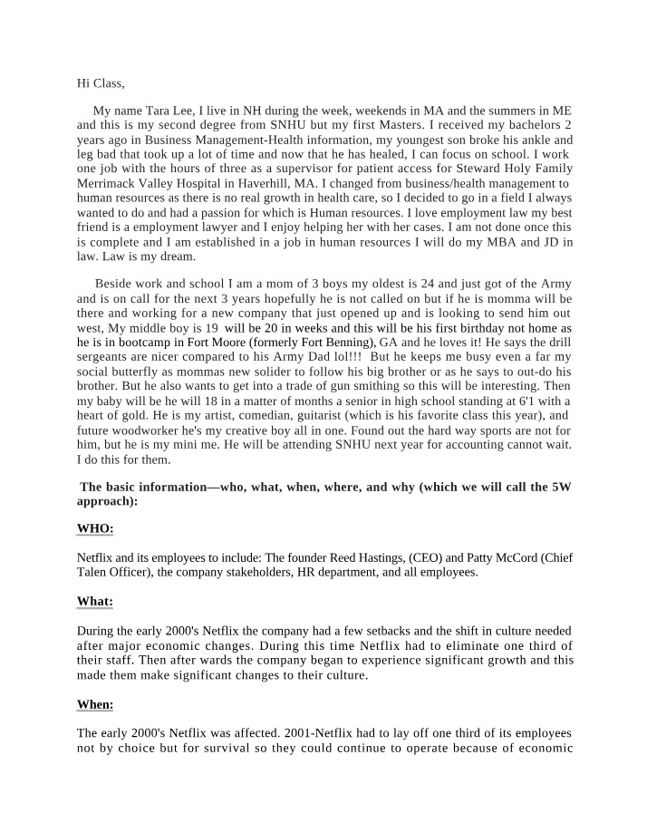 Netflix Culture Analysis Draft