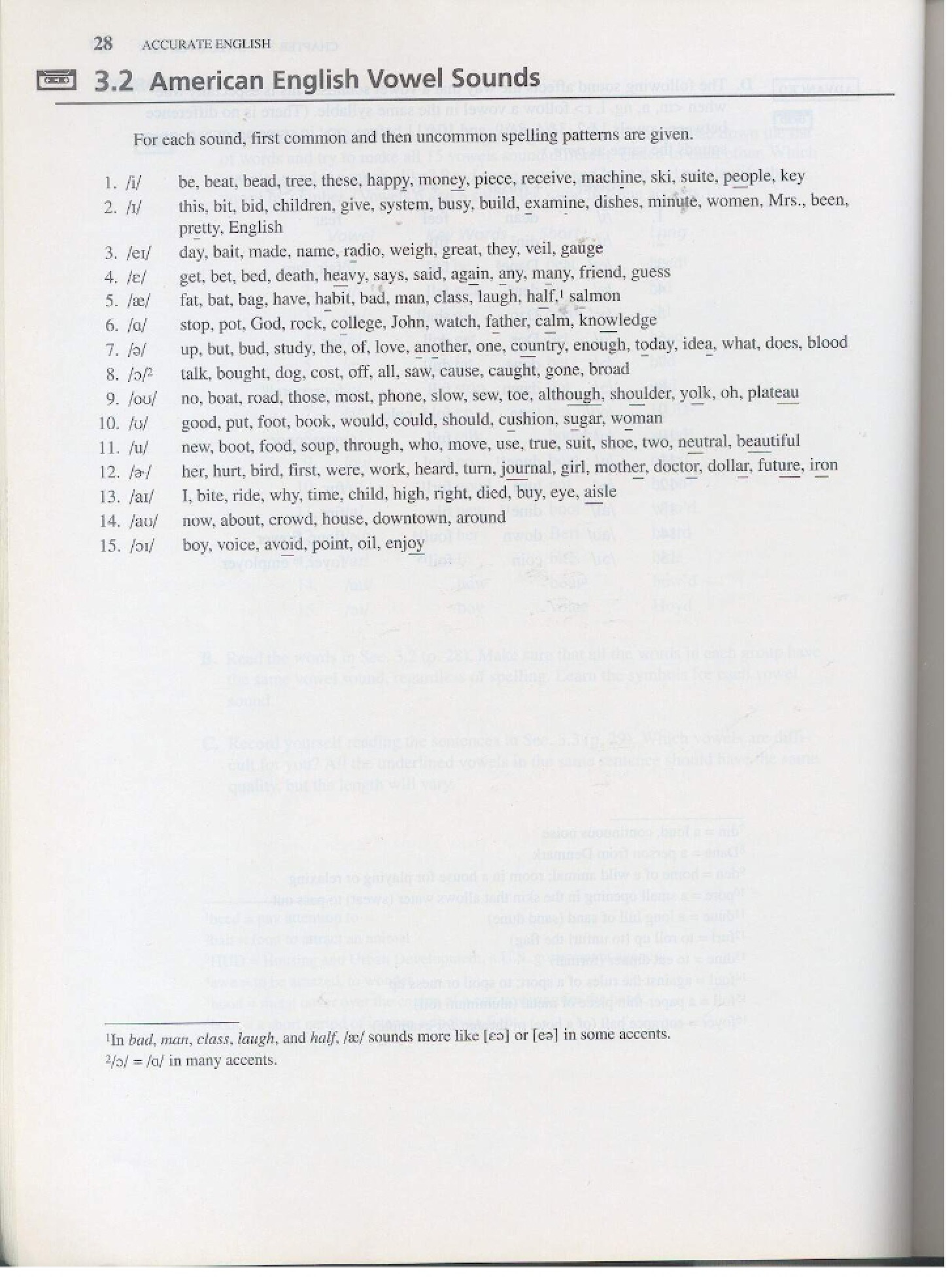 Phonetics of American Vowels