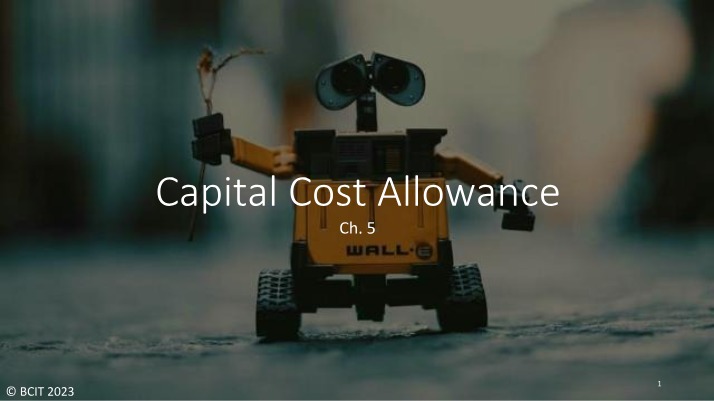 Capital Cost Allowance - Tax Implications