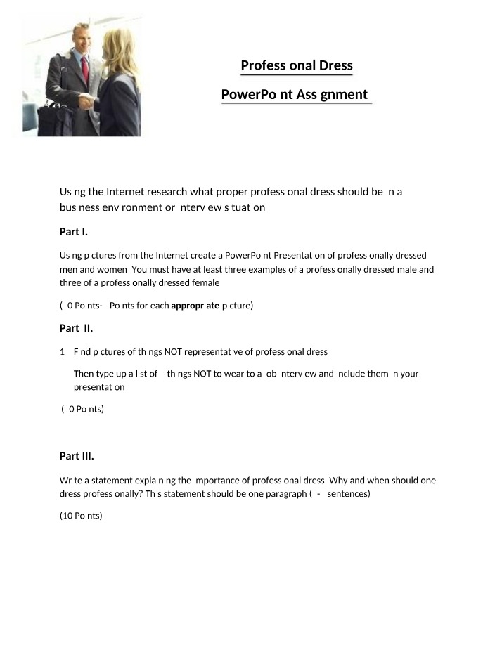 Professional Dress Guide - PowerPoint for Business