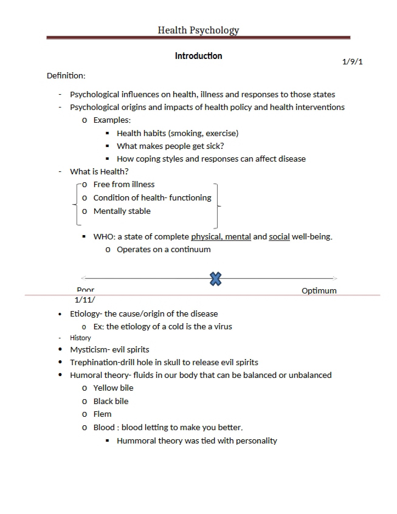 Health Psychology An Introduction