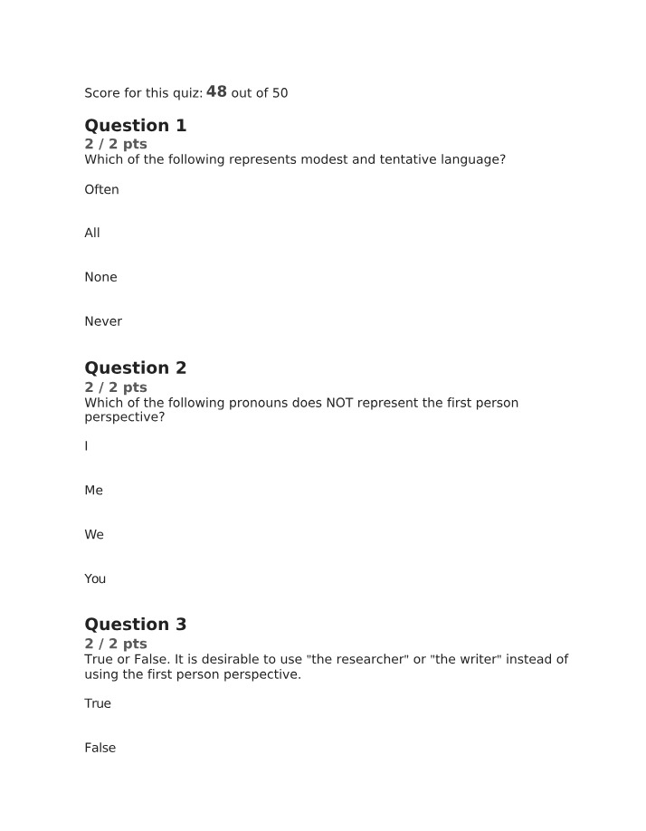 Writing Skills - Structure, Tenses, and Language