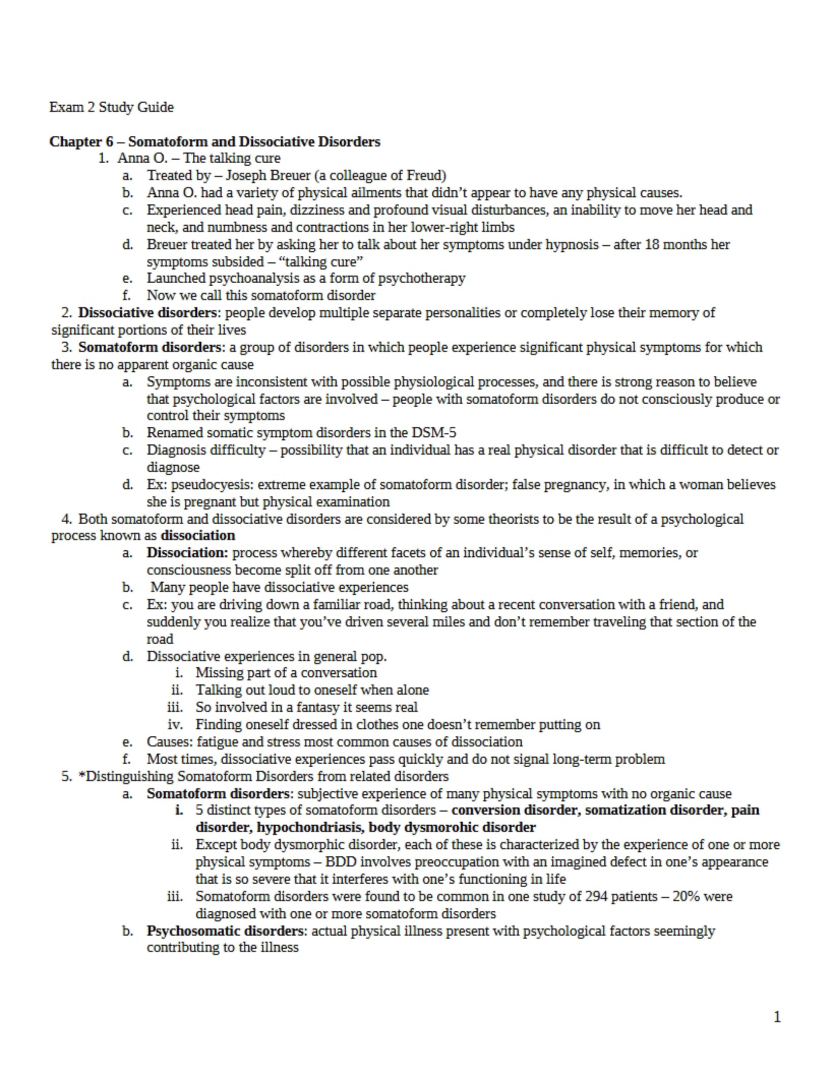 Preparation Guide for Second Exam