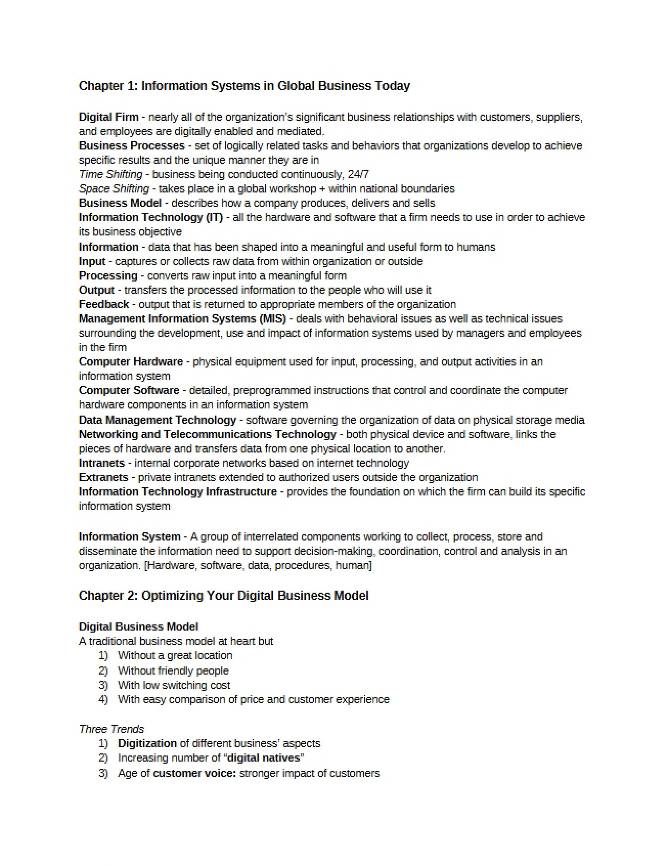 Info Systems Fundamentals