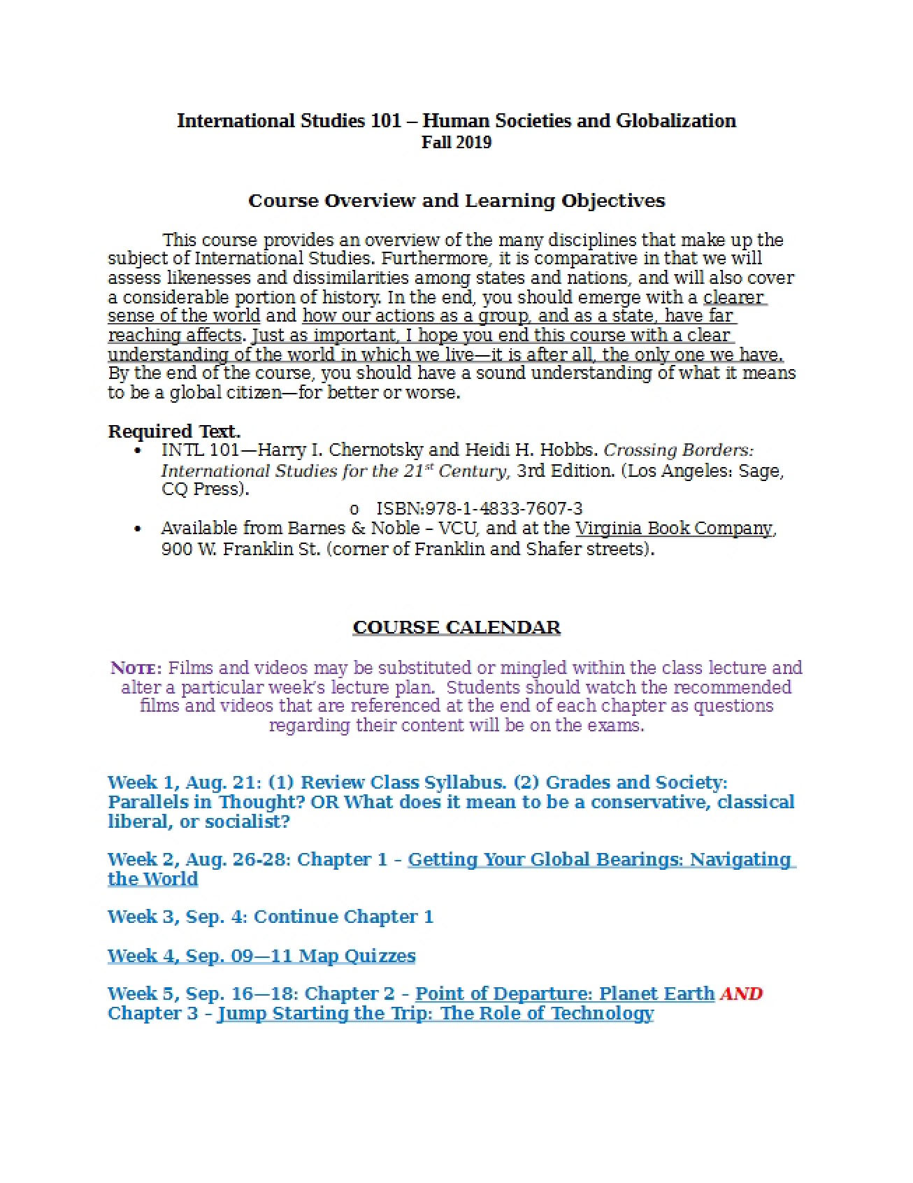 Globalization and Human Societies