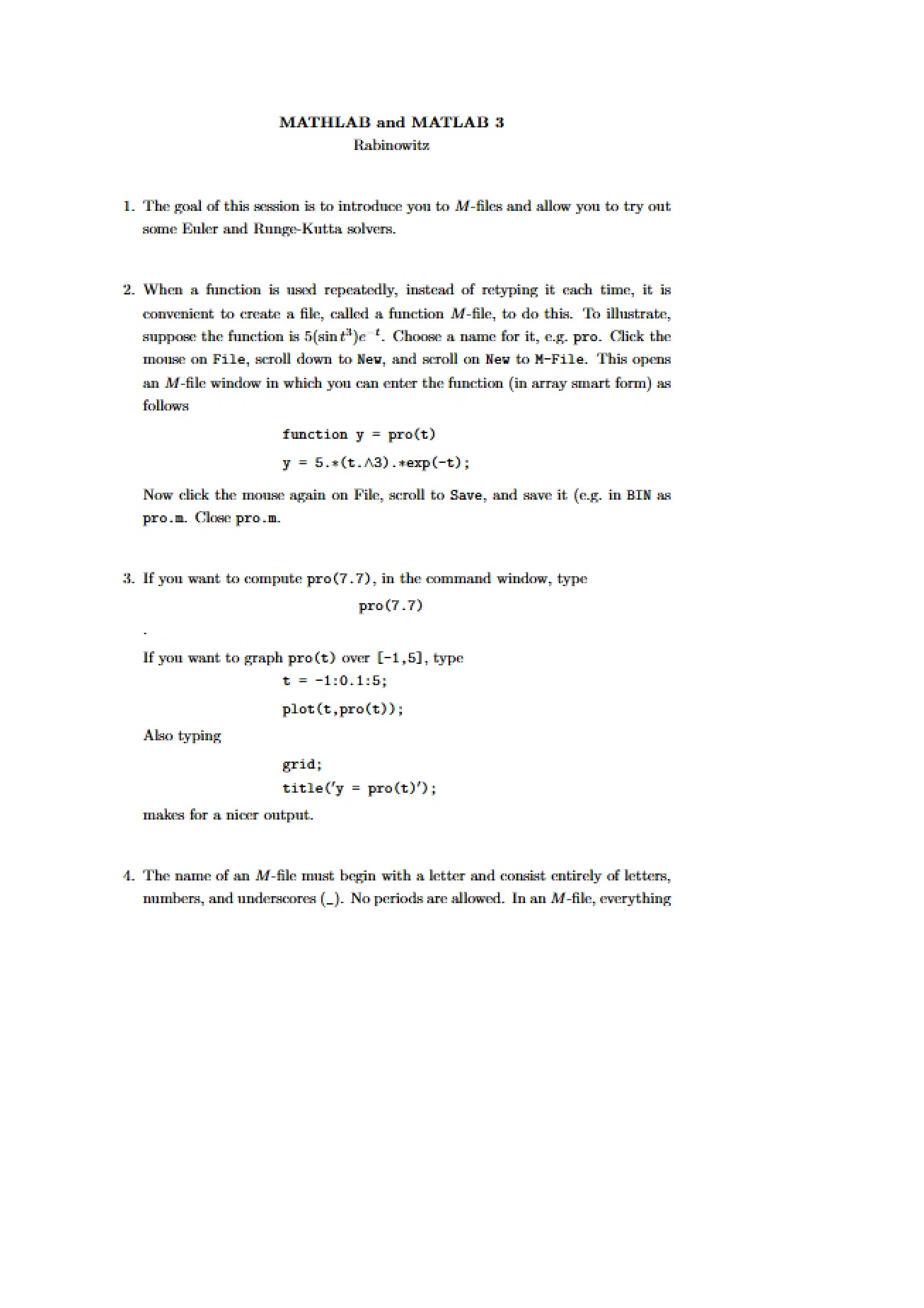 MATLAB and Mathlab Part 3