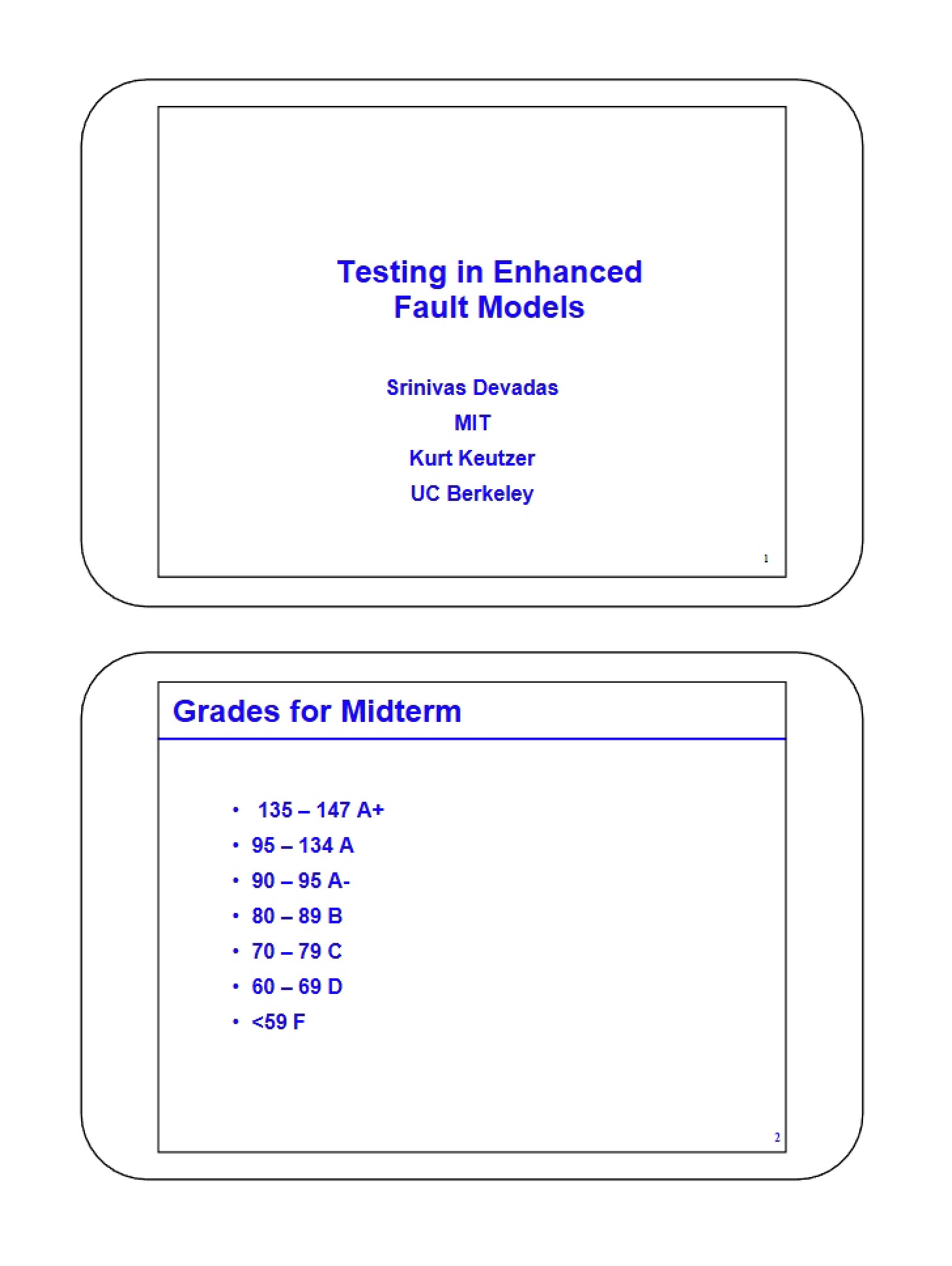 Enhanced Fault Model Testing