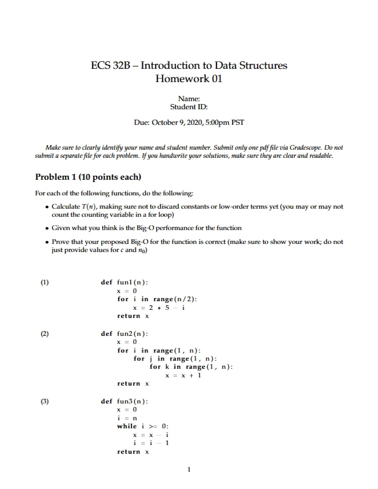 Homework Assignment 1