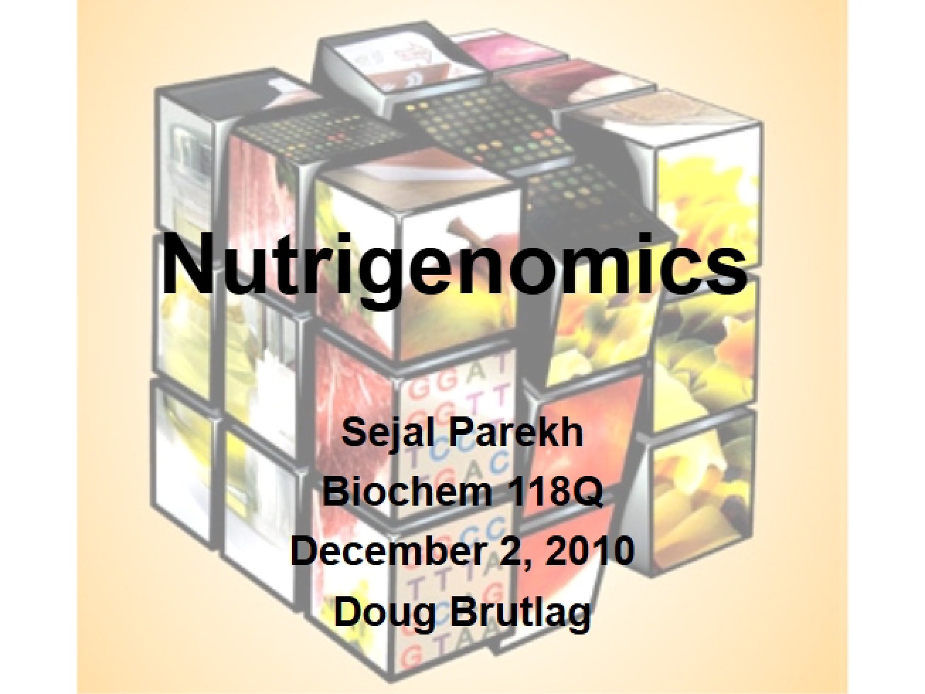 Nutrigenomics Overview