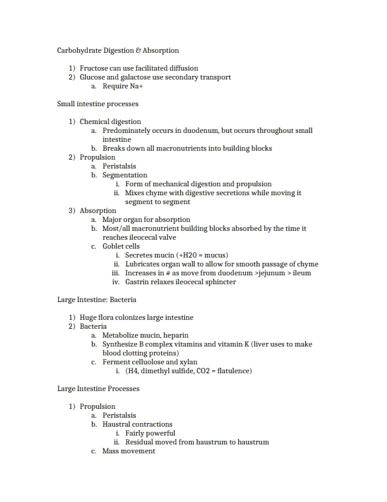 Overview of Carbohydrate Digestion and Absorption