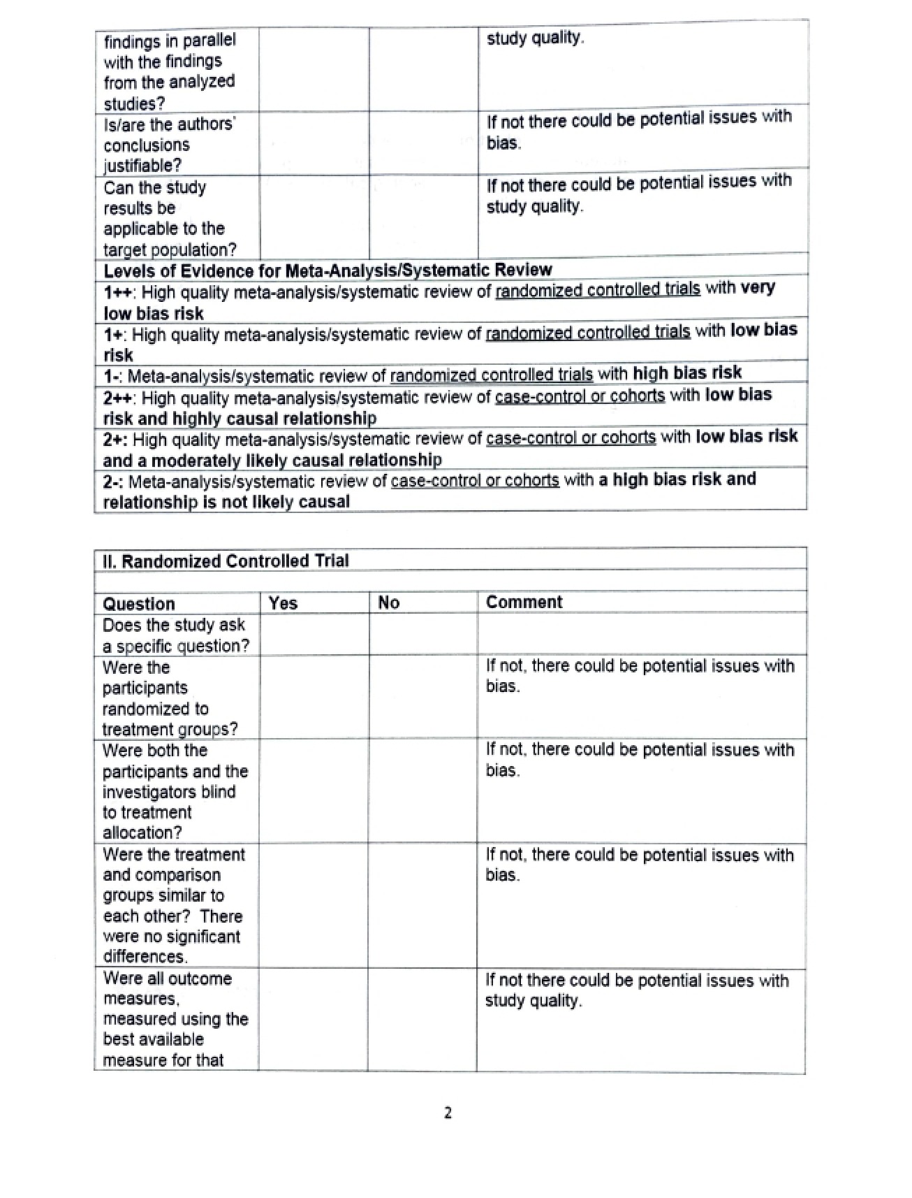 Study Grading Part 2