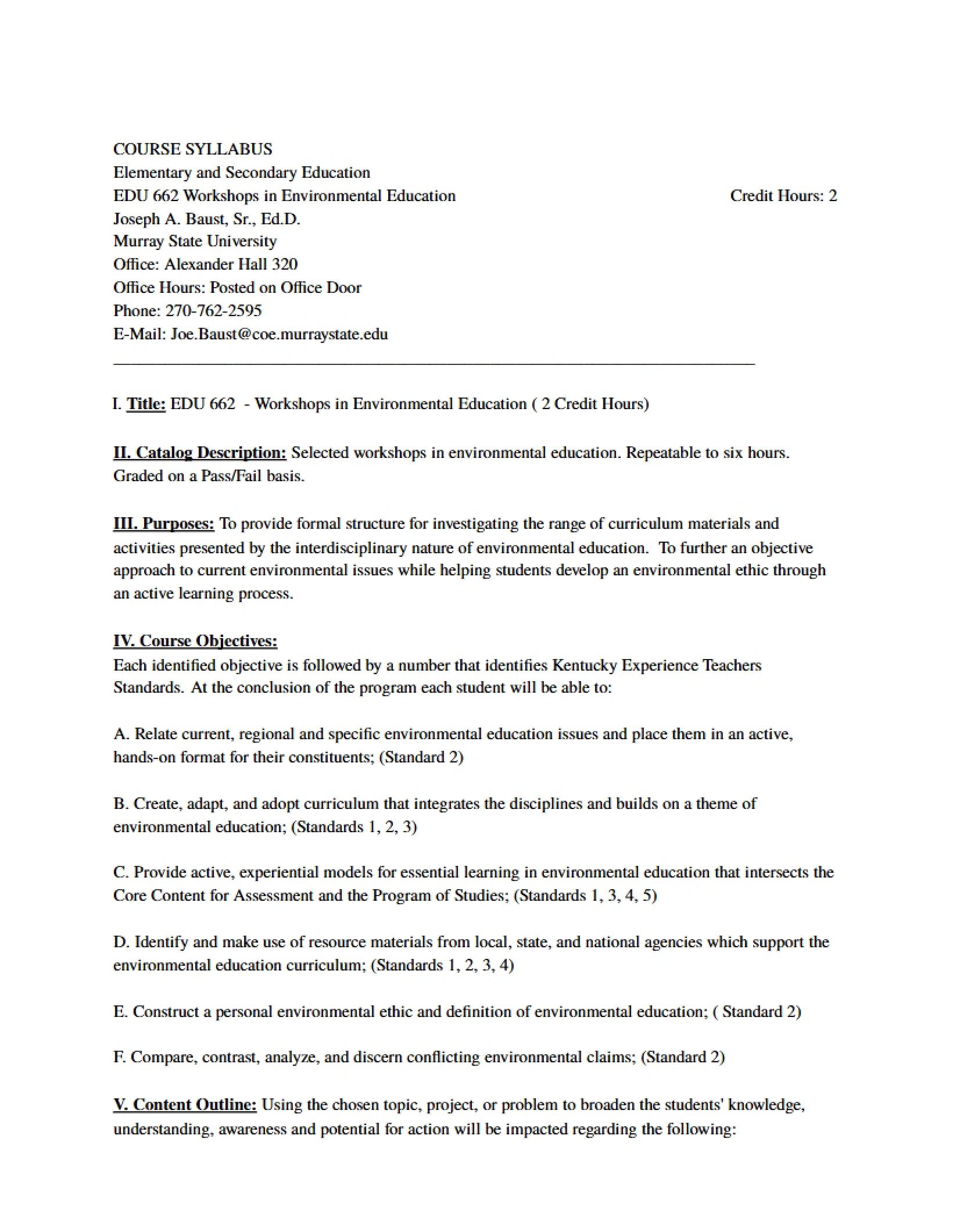 Syllabus