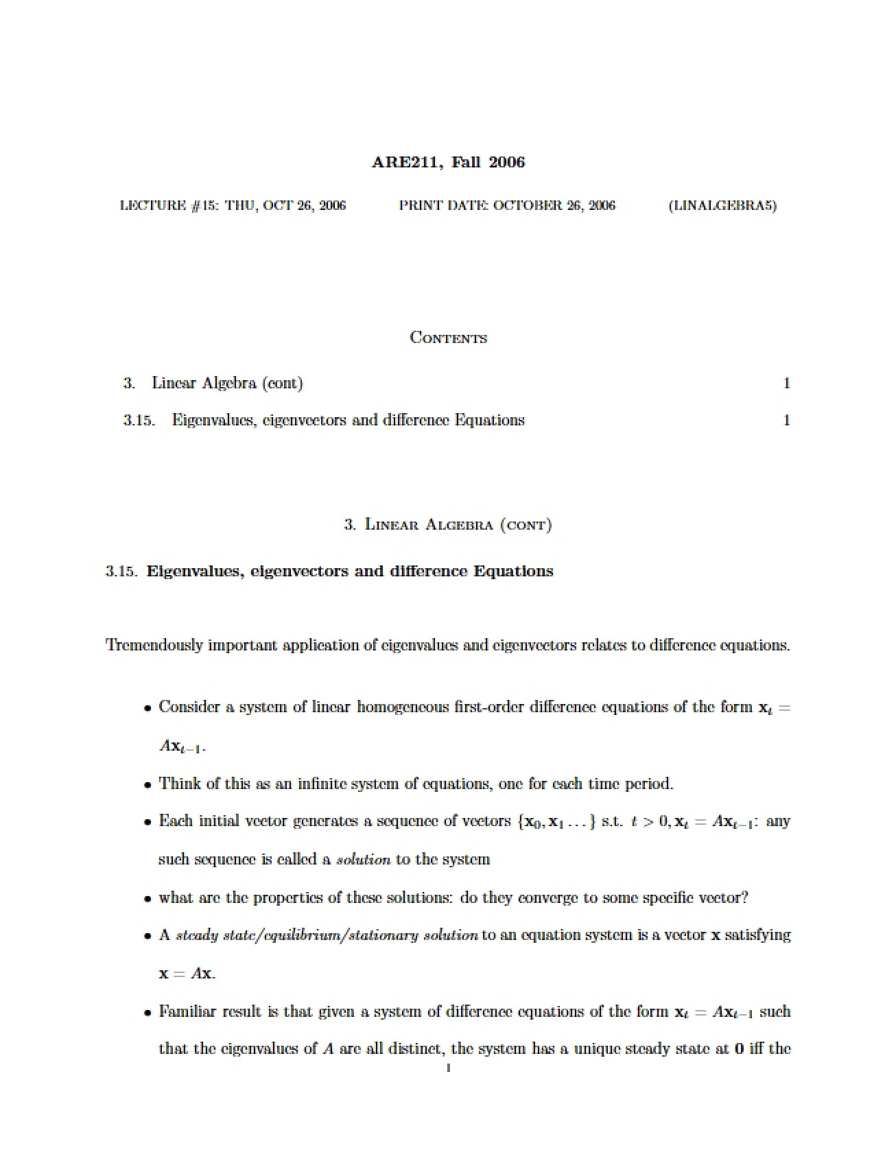 Lecture Notes Math Methods
