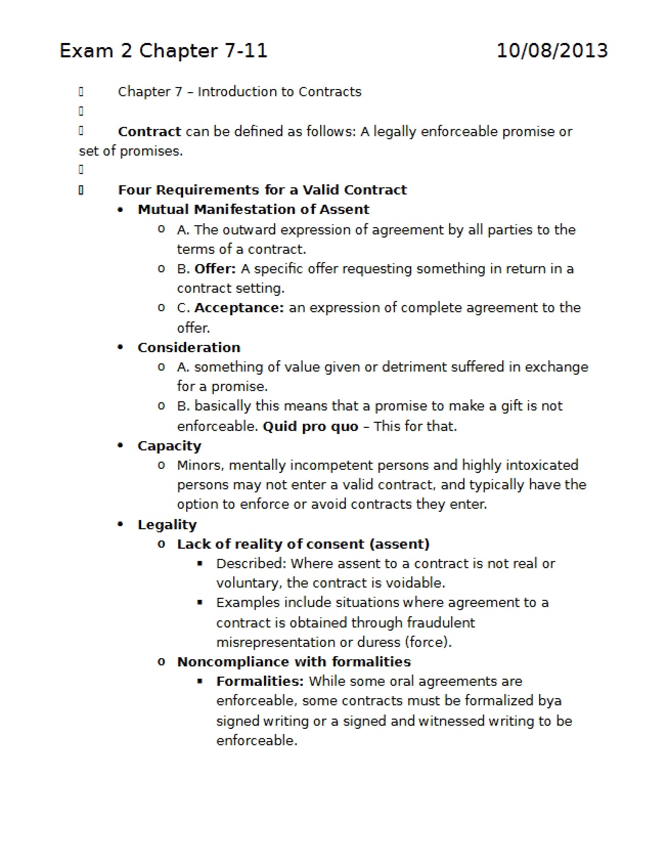 Second Exam Review