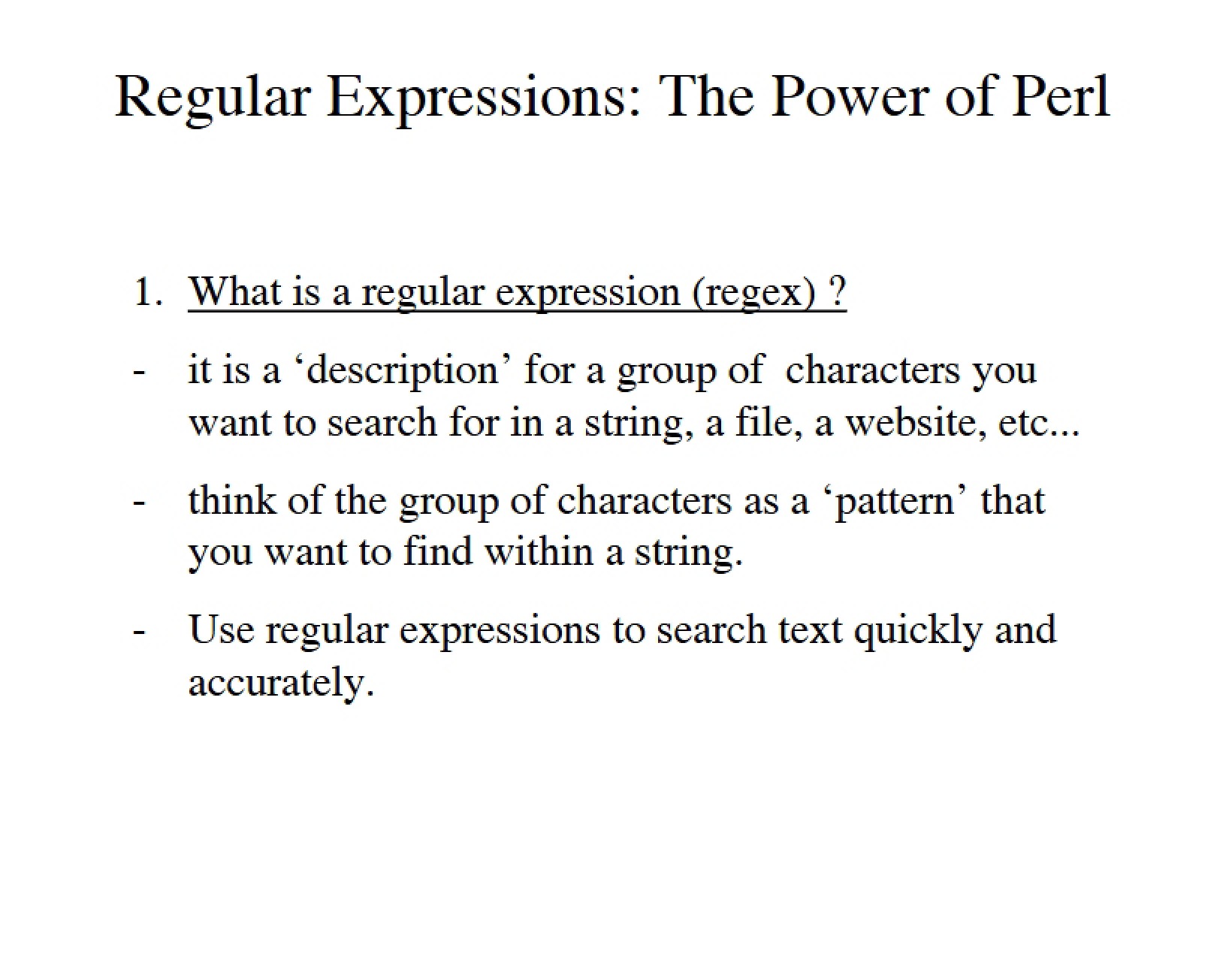 Perl Power