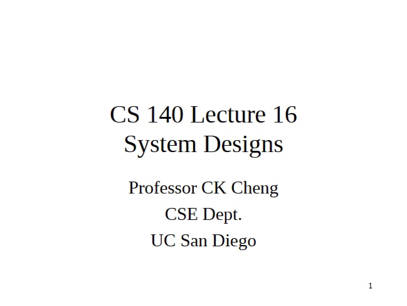 Architectural Systems Design