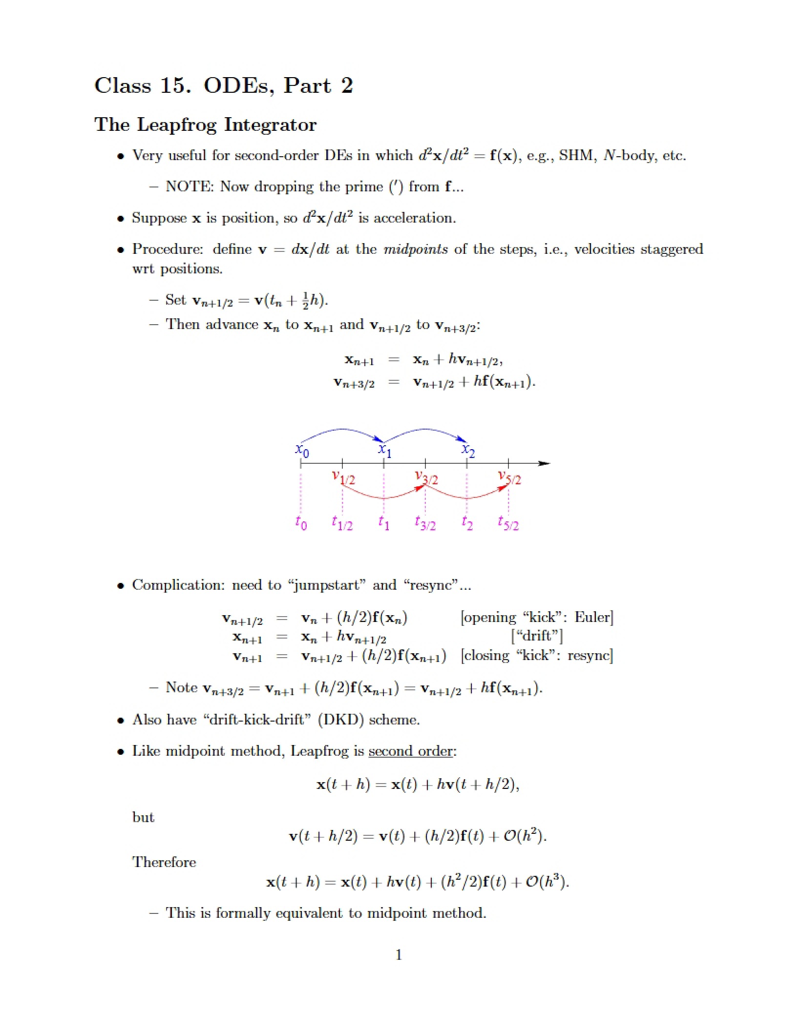 Integrator Leapfrog