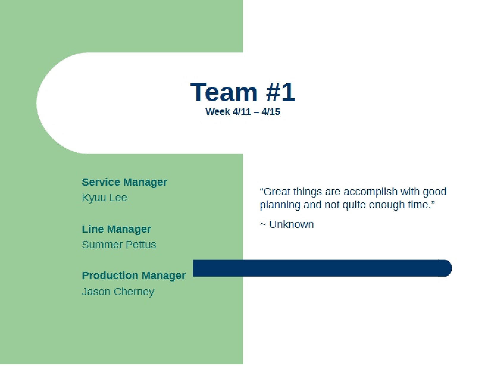 HRT 383 Team 1