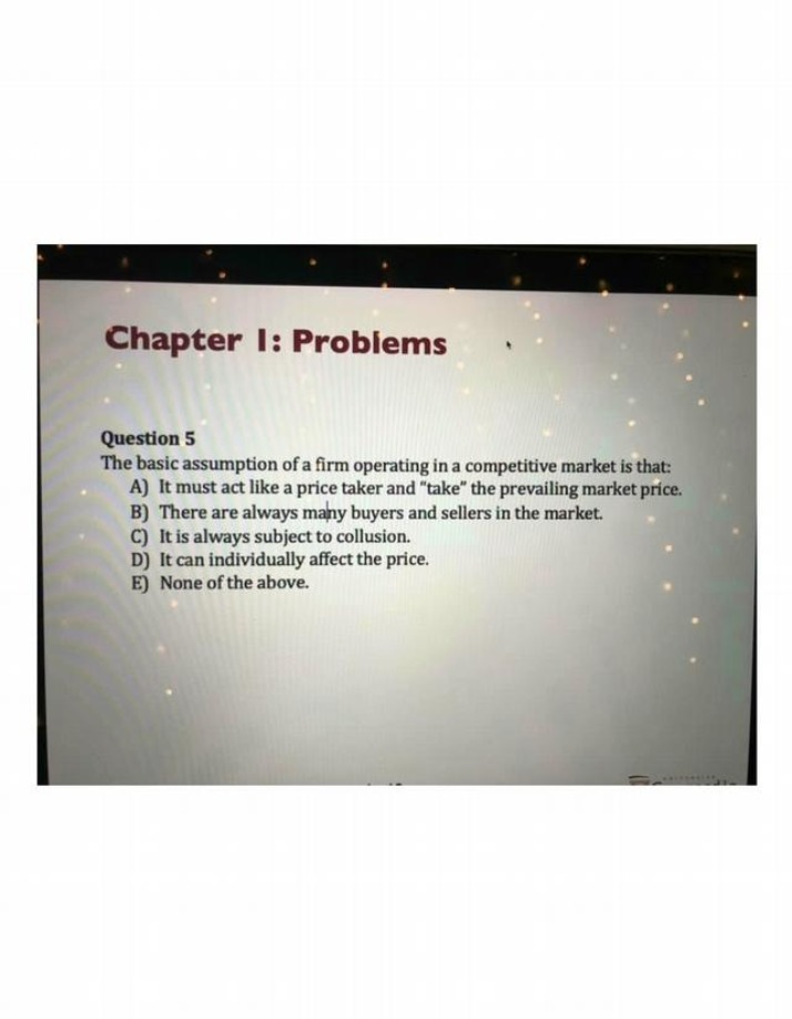 Problems from Chapter 1