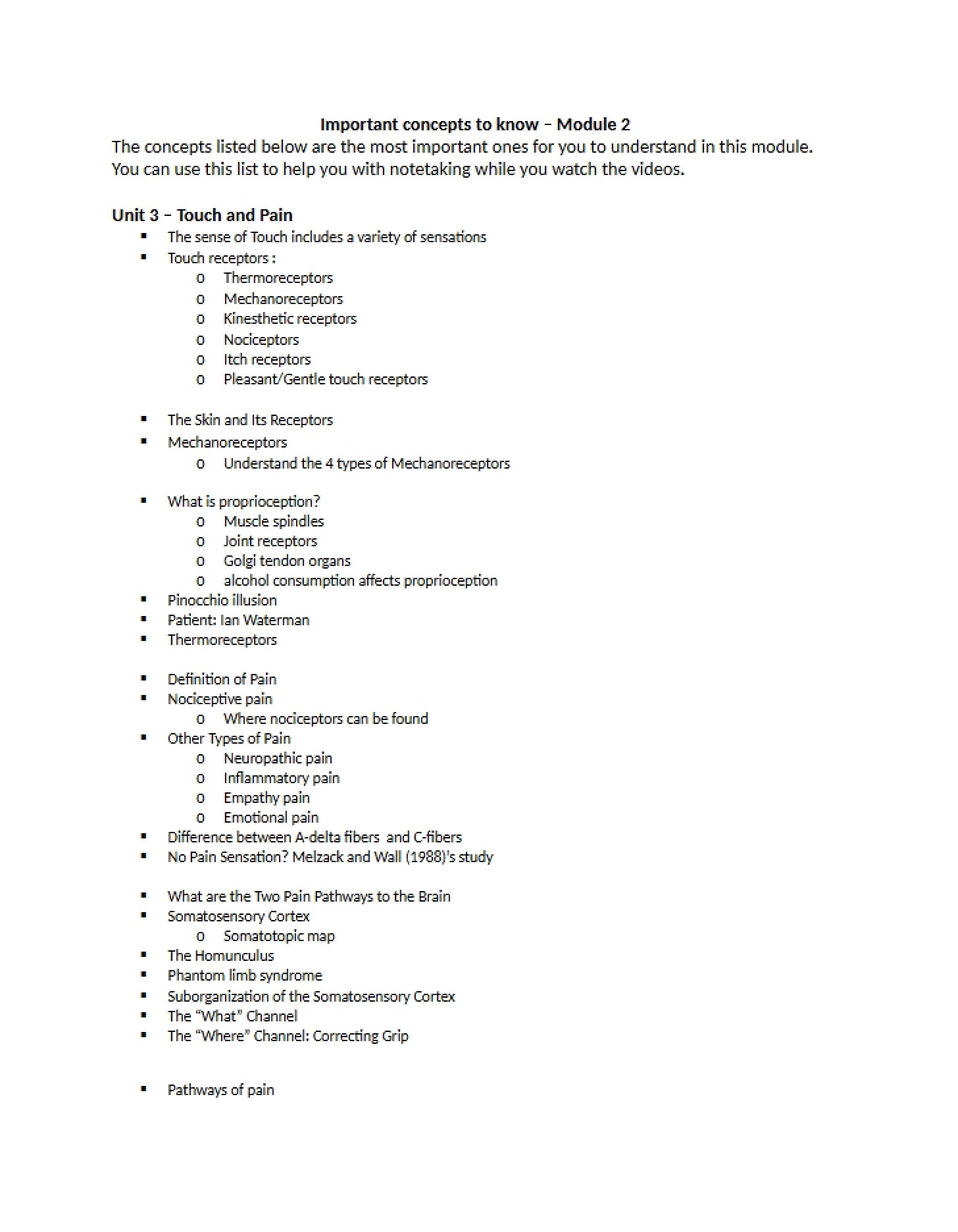 Guide for Module 2