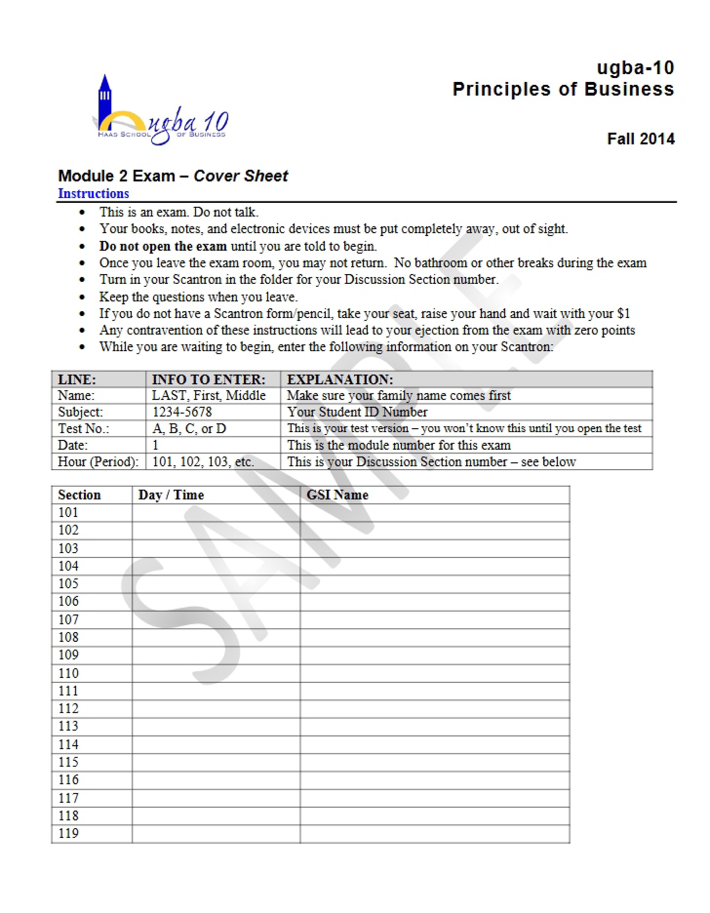 Practice Exam Principles of Business
