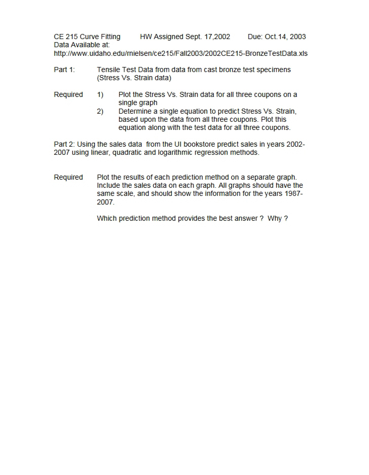 Course Assignment